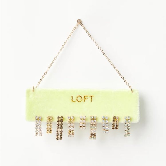 LOFT Jewelry - LOFT Velvet Chain Pave Earring Set